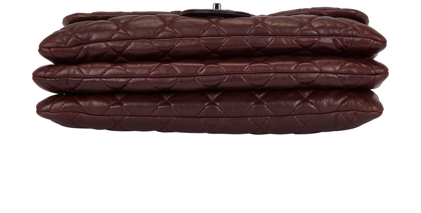 3 Accordion Flap Bag, &pound;2,200, Handbags, Red, Lambskin Leather, Top view